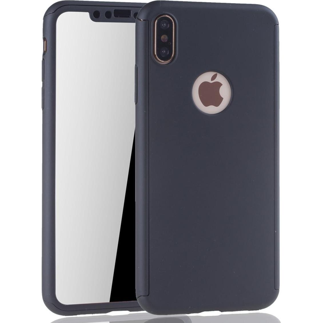 Thumbnail - König Design Hülle Handy Schutz für Apple iPhone XS Max Full Case Cover Displayschutz Schwarz (Apple iPhone XS Max), Sma...