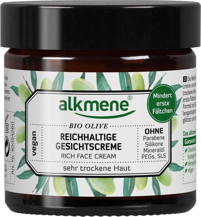 Alkmene Reichhaltige Gesichtscreme Bio Olive (50 ml, 24h Creme)