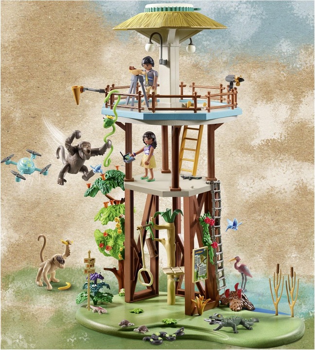 Produktbild Playmobil Forschungsturm mit Kompass (71008, Playmobil Wiltopia)