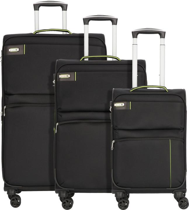 Actual product image D&N Travel Line 6704 - 3-piece suitcase set dobby nylon (208 l)