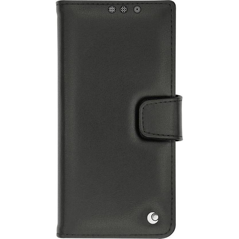 Thumbnail - Noreve Lederschutzhülle Wallet (Blackberry KEYone), Smartphone Hülle, Schwarz