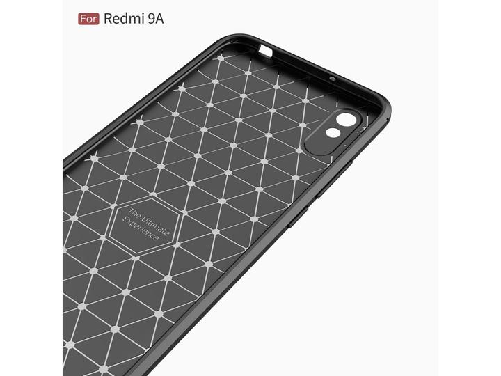 Actual product image Screenguard Xiaomi Redmi 9A Cover Carbon Brushed Soft TPU (Xiaomi Redmi 9A)