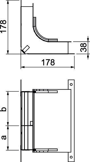Actual product image OBO Bettermann Vertical elbow