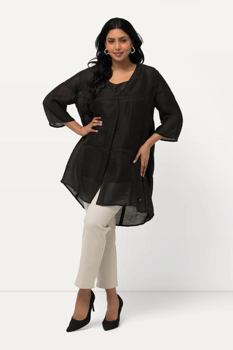 Actual product image Ulla Popken Quilted Linen Blend Tank (42, 44)
