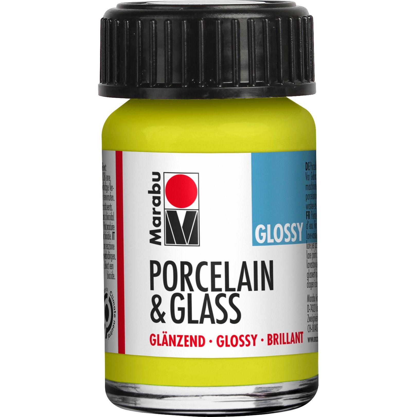 Marabu, Künstlerfarbe + Bastelfarbe, Glas- und Porzellanfarbe 133 Rosa, 15 ml (Rosa, 15 ml)