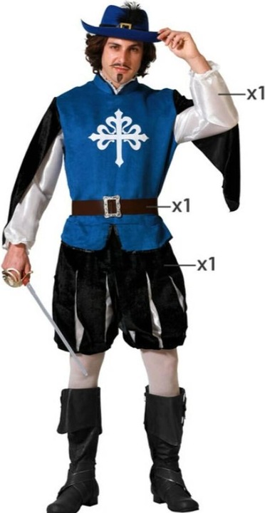 Actual product image Carnival Toys Musketeer costume (M/L)