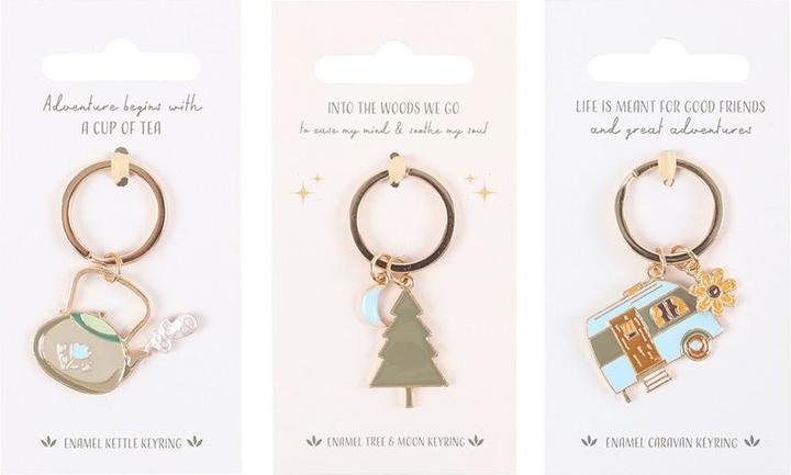 Actual product image Something Different Home On The Road Camping Keyring Set (Pack of 24)