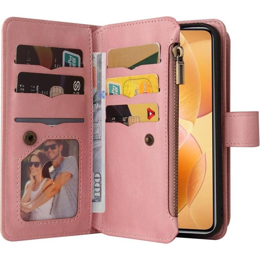 Thumbnail - Cover-Discount Xiaomi 14T Pro - Brieftaschen Hülle Portemonnaie (Xiaomi 14T Pro), Smartphone Hülle, Rosa