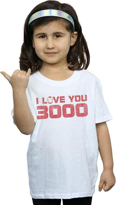 Produktbild Mädchen Avengers Endgame I Love You 3000 Distressed TShirt aus Baumwolle (116)