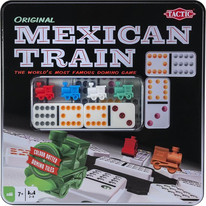 Tactic Mexican Train Tin Box (German, French, Italian, English)