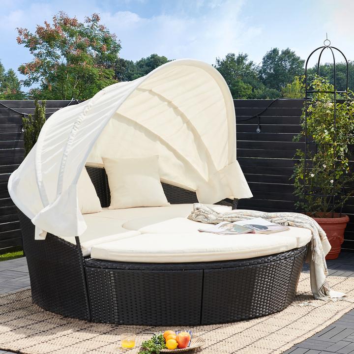 Produktbild Casaria Poly Rattan Sonneninsel