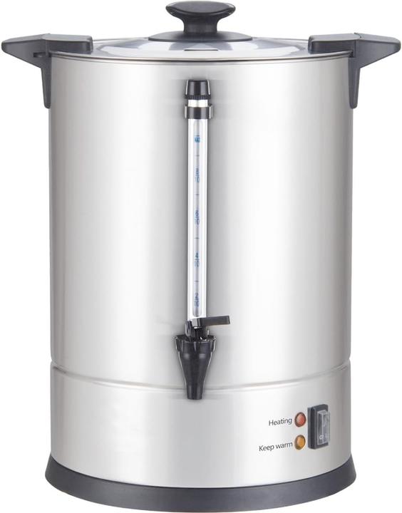 Actual product image Louis Tellier Professional Stainless Steel Percolator 10L Capacity 75 Cups Drainer Tap