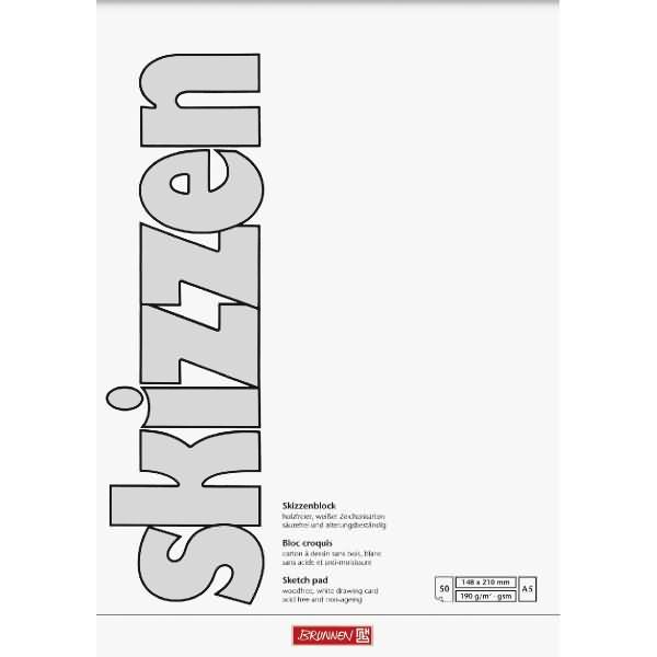 Actual product image Sketchpad Fountain A5 White (A5, Plain, Soft cover)