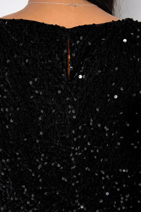 Image du produit Studio Untold Robe à sequins.Coupe Slim Shape et longueur midi. Manches 3/4 (46, 48)