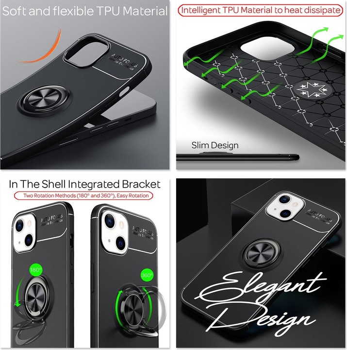 Actual product image Nalia Ring Silicone Cell Phone Case (Apple iPhone 13 mini)