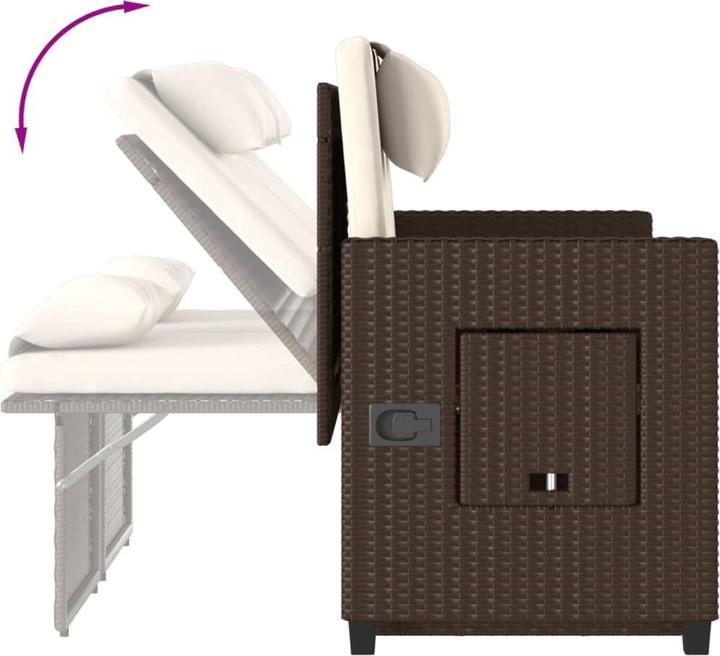 Image du produit vidaXL Ensemble salon de jardin 10 pièces avec coussins