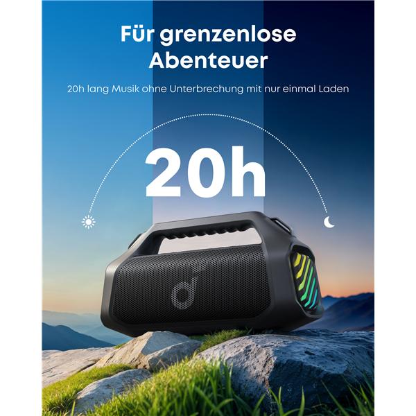 Actual product image Anker Soundcore Boom 2 Pro (20 h, Electrical connection)