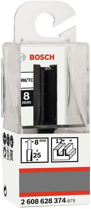 Image du produit Bosch Professional Zubehör Fraise à rainurer 8 mm, D1 12 mm, L 32
