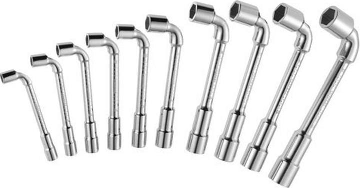 Image du produit JEU 10 CLÉS À PIPES 6X12 PANS (19 mm, 8 mm)