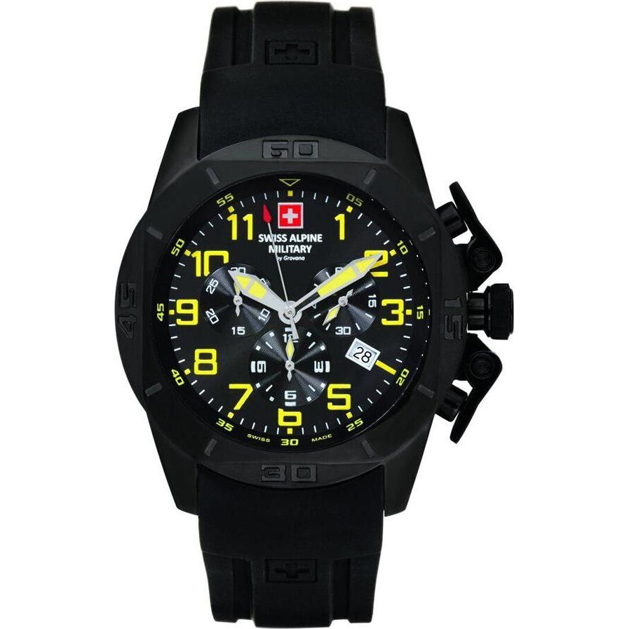 Swiss Alpine Military, Armbanduhr, Schweizer Alpine Military 7063.9874 Chrono 45mm 10ATM