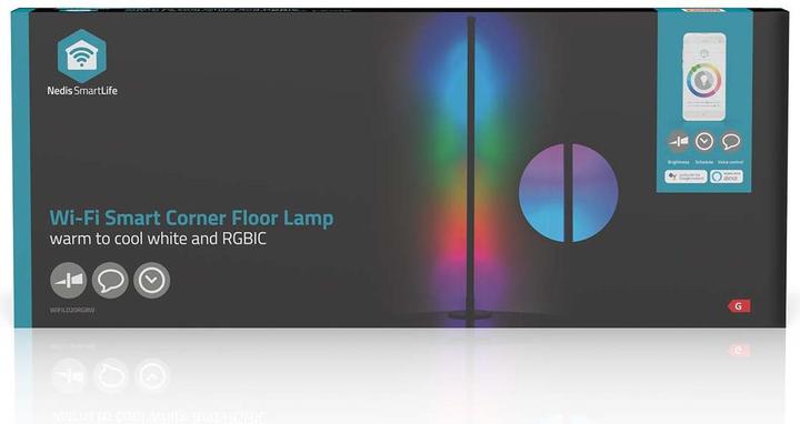 Image du produit Nedis SmartLife Mood lamp Wi-Fi, 10W - Noir (180 lm)
