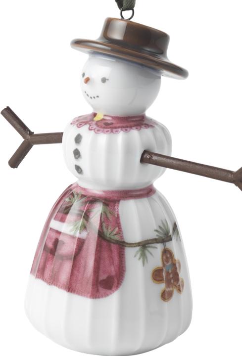 Actual product image Kähler Hammershoi Jul decorative figure hanging snow woman