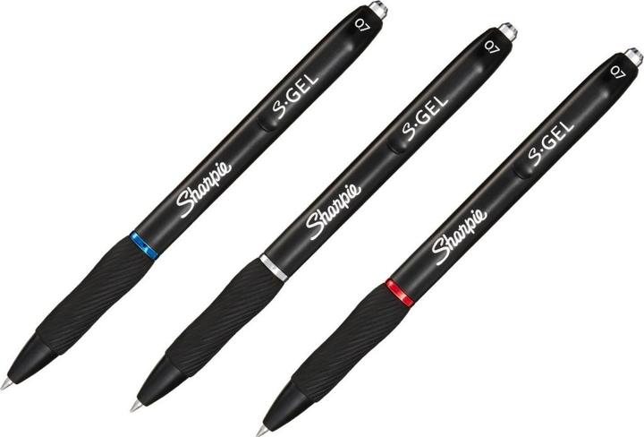 Produktbild Sharpie Gelschreiber 0.7 mm, 3 Stück (Schwarz, Blau, Rot, 3 x)