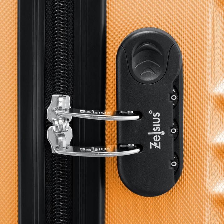 Actual product image Zelsius 4-piece hard case set with combination lock (90 l)