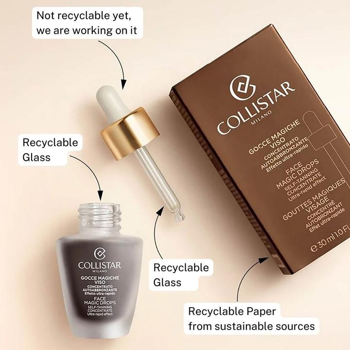 Actual product image Collistar Magical face serum (Self tanning serum, 30 ml)