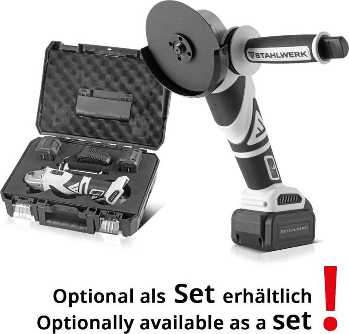 Produktbild Stahlwerk Brushless Akku Winkelschleifer AWS-20 ST ohne Akku, 0 - 7500 min-1 (125 mm)