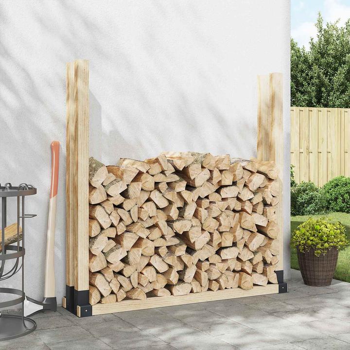 Produktbild vidaXL Feuerholzlager