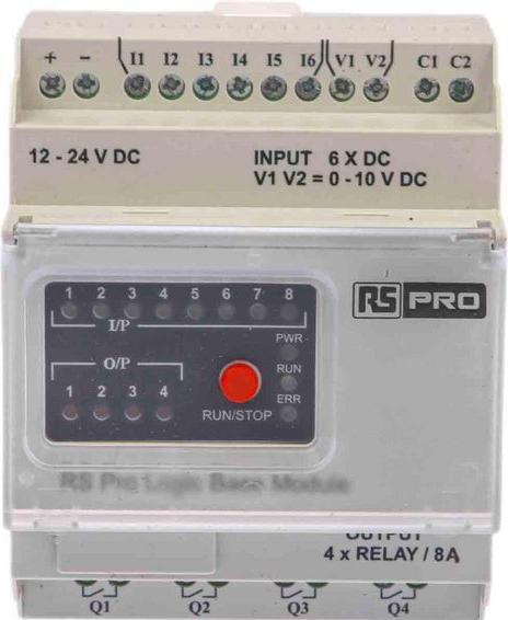 Produktbild RS PRO Logic Module w/o Display 8I/4O 12-24V