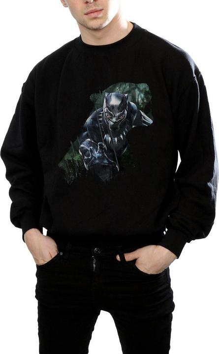 Image du produit Mens Black Panther Wild Silhouette Cotton Sweatshirt (XL)