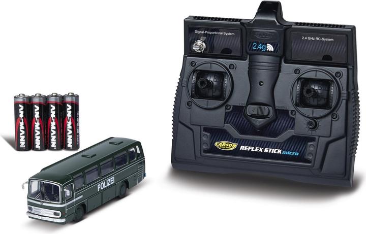 Actual product image Carson Modellsport 1:87 MB Bus O 302 Police 2.4G 100% RTR 1:87 RC Beginner (RTR Ready-to-Run)