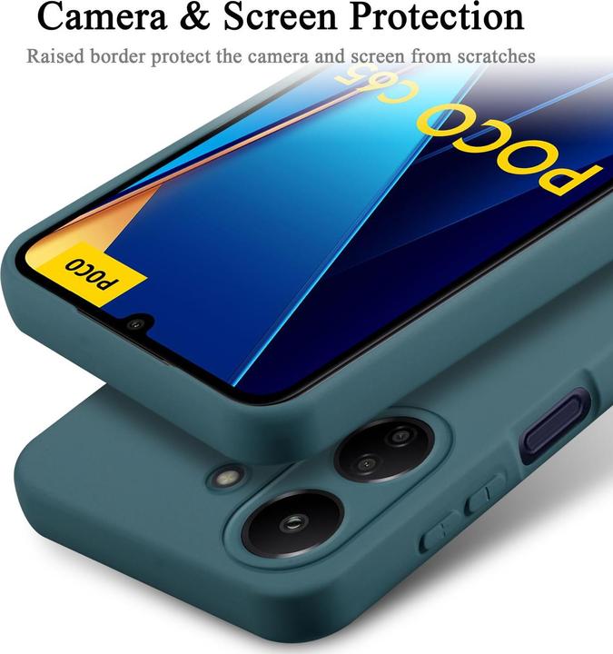 Image du produit Cadorabo Housse pour Xiaomi Poco C65 TPU au design Liquid Protection silicone (Xiaomi Poco C65)