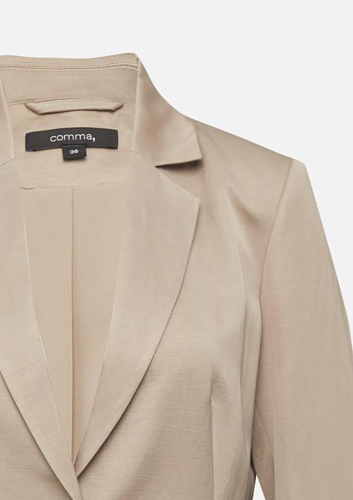 Actual product image Comma Indoor-Blazer Fliessender Satin-Blazer aus Leinenmix (36)
