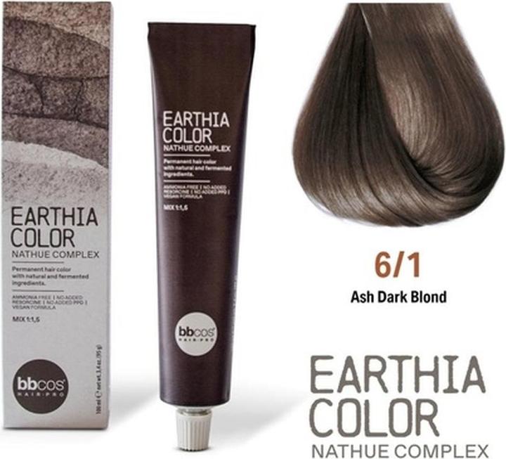 Image du produit BB Cos Bbcos Earthia Color Nathue Complex 61 Ash Dark Blond 100ml (61 Ash Blond foncé)