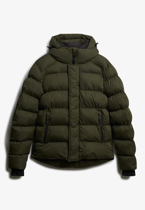 Actual product image Superdry Hooded microfiber puffer jacket (M)