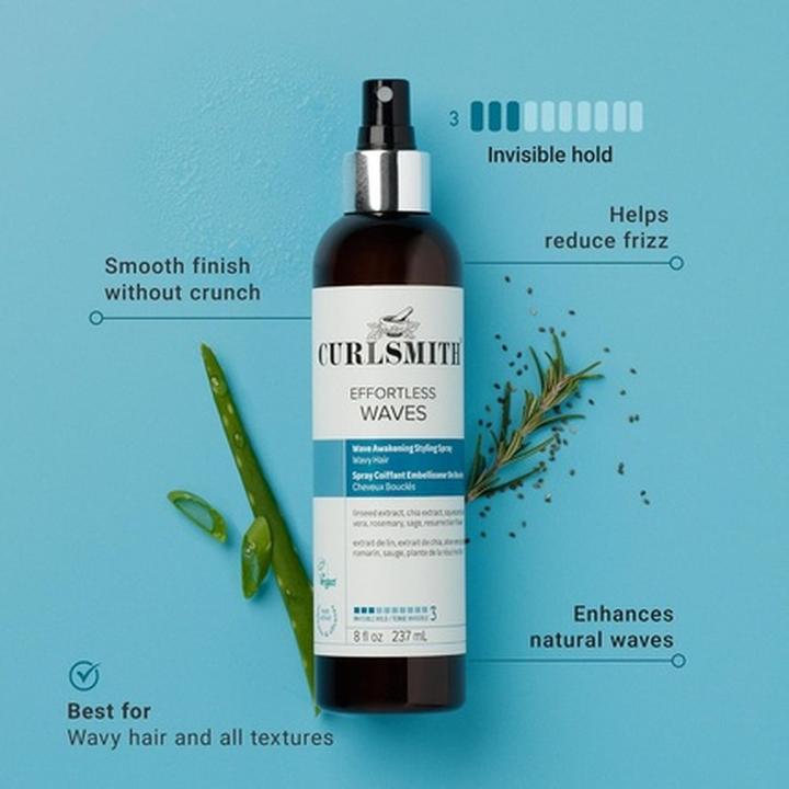 Produktbild Curlsmith Effortless Waves Styling Spray Lightweight and Moisturizing (237 ml)