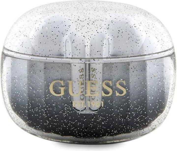 Image du produit Guess słuchawki Bluetooth GUTWSHDGKEEK TWS + stacja dokująca czarny/black Glitter Gradient (4 h, Docking, Sans fil)