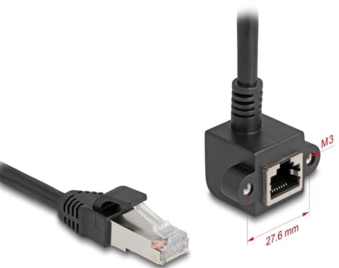 Produktbild Delock Netzwerk Verlängerungskabel RJ45 Stecker zu RJ45 Buch (F/UTP, CAT6, 2 m)