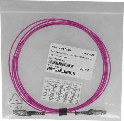 Produktbild BlueOptics Duplex LWL Patchkabel MDC-MDC Multimode OM4 10 Meter (10 m)