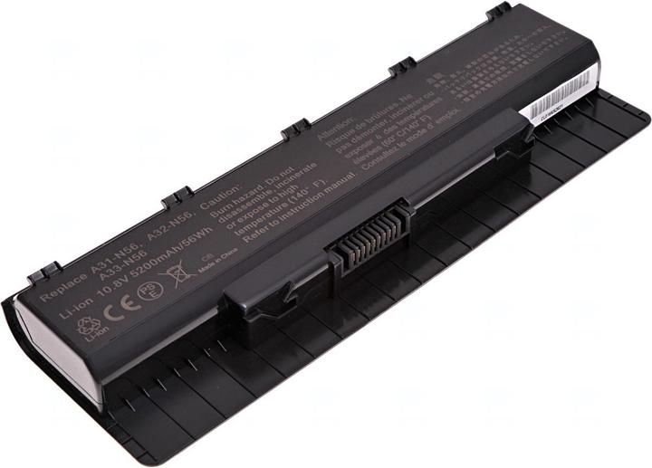 Produktbild T6 Power Baterie Asus N46, N56, N76,,, 6cell (6 Zellen, 5200 mAh)