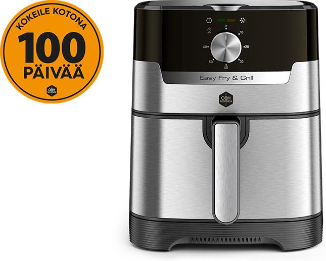 Produktbild OBH Nordica Easy Fry & Grill Classic+ 2-in-1 -airfryer, ter??s