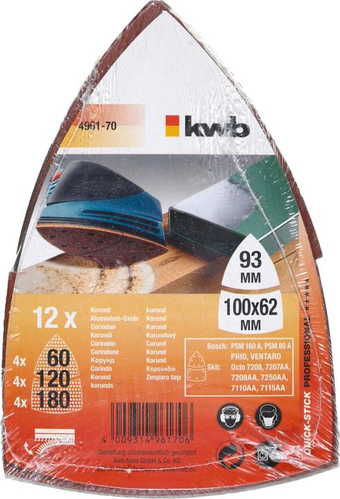 Produktbild kwb Psm Sparpack (120, 180, 60)