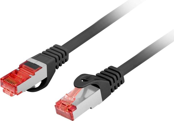 Productafbeelding Lanberg Patchcord Kat.6 Ftp Lszh Cu 0,5m Czarny Fluke Doorgegeven (F/UTP, CAT6, 0.50 m)
