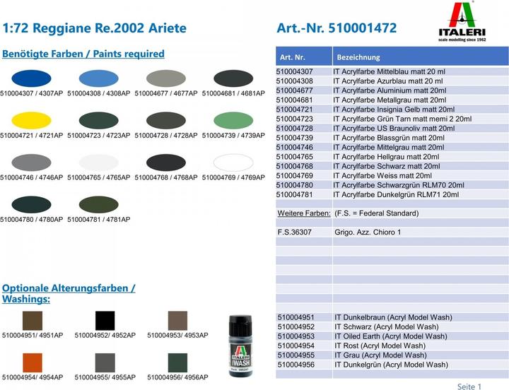 Image du produit 1:72 Reggiane Re.2002 Ariete
