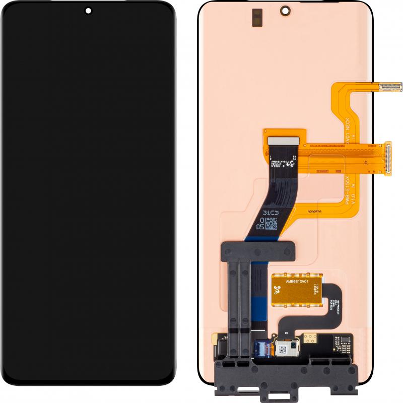 Samsung Display Unit für Galaxy S21 Ultra 5G G998, w/o Frame, Schwarz (Display), Mobilgerät Ersatzte
