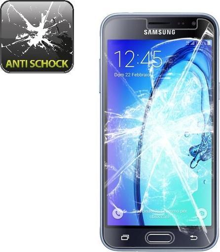 Actual product image Protectorking 4x Panzerfolie Anti-Shock HD Klar (4 Piece, Samsung Galaxy J3)