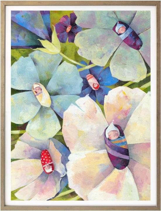 Image du produit Trenddeko Blanz - Bébés fleurs (40 x 50 cm)